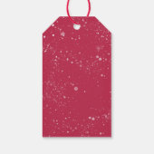 Kerst Poinsettia Laars Cadeaulabel (Achterkant)
