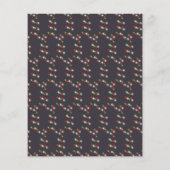 Kerst Poinsettia Mauve Goud Rood voor Bedrijven (Achterkant)