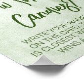 Kerst Poinsettia Neutraal Baby shower Spel Poster (Hoek)