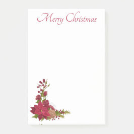 Kerst Poinsettia Post-It Notities Post-it® Notes