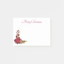 Kerst Poinsettia Post-It Notities Post-it® Notes