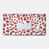 Kerst poinsettia rode bloemmotief bureaumat (Keyboard & Muis)