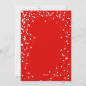 Kerst Poinsettia Rode Gift Kaart Houder (Achterkant)