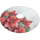Kerst Poinsettia Rood Kerstboom Rok (Gekanteld)