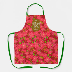 Kerst Poinsettia Rood Schort