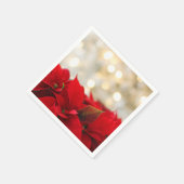 Kerst Poinsettia Servet (Hoek)
