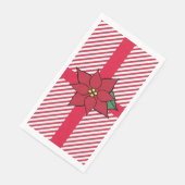 Kerst Poinsettia servetten (Hoek)
