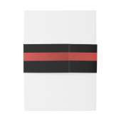 Kerst Poinsettia Uitnodiging Buikband Uitnodigingen Wikkel (Achterkant Voorbeeld)