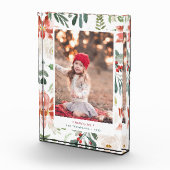 kerst Poinsettia | Vakantieveld fotoblok (Rechts)