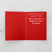 Kerst Poinsettia Vuurwerk (kaart) Feestdagen Kaart (Binnen)