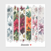 Kerst Poinsettia Washi Tape Planner Stickers (Vel)