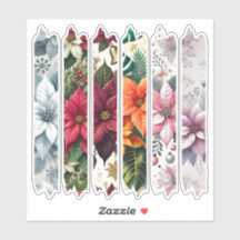 Kerst Poinsettia Washi Tape Planner Stickers