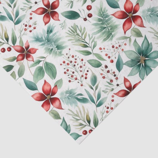 Kerst Poinsettia Weefselpapier Tissuepapier (Detail)