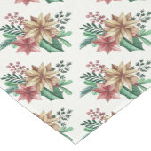 Kerst Poinsettia's Medium Tafelloper (Hoek)