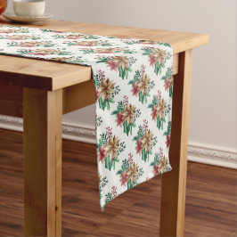 Kerst Poinsettia's Medium Tafelloper