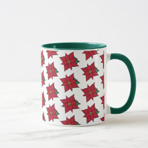 Kerst Poinsettia's Vakantie Koffiemok Cadeau Mok