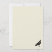 Kerst Poker en Game Night Crow Uitnodiging (Achterkant)