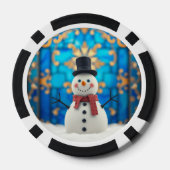 Kerst Poker Nacht Cadeau Chips (Achterkant)