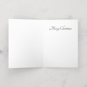 Kerst Polar Beer aanpasbaar Folie Feestdagenkaart (Binnenlaag)