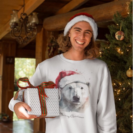 Kerst Polar Beer, aanpasbaar T-shirt