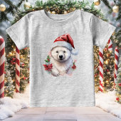 Kerst Polar Beer Baby Fijne Jersey T-shirt