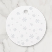 Kerst Polar Beer Baby shower Dank u Bedankjes Labels (Achterkant)