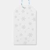 Kerst Polar Beer Baby shower Dank u Cadeaulabel (Achterkant)