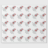 Kerst polar beer cartoon inpakpapier (Vlak)