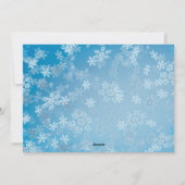 Kerst Polar Beer Familie Gepersonaliseerd Feestdagenkaart (Achterkant)