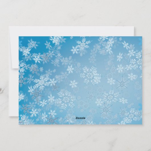 Kerst Polar Beer Familie Gepersonaliseerd Feestdagenkaart (Achterkant)