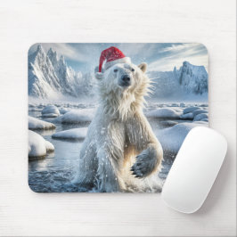 Kerst Polar Beer in Arctisch water Muismat