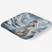 Kerst Polar Beer in Arctisch water Papieren Bordje (Gebogen)