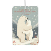 Kerst Polar Beer Knuffels Luchtverfrisser (Voorkant)