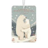 Kerst Polar Beer Knuffels Luchtverfrisser (Achterkant)