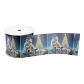 Kerst Polar Beer met bier Satijnen Lint (Spoel)