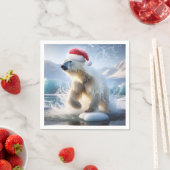 Kerst Polar Beer met Santa Pet Servet (Insitu)