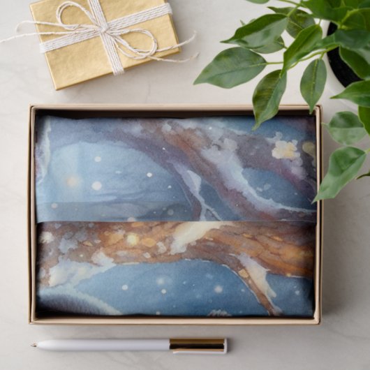 Kerst Polar Beer & Penguin Kampvuur Decoupage Tissuepapier (Geschenk)