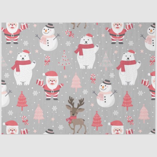 Kerst Polar Beer Series Design 10 Tissuepapier (Voorkant)