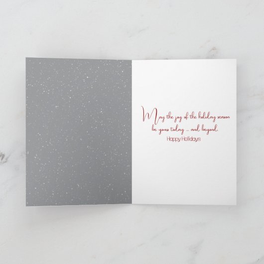 Kerst Polar Beer Shoveling Snow Feestdagen Kaart (Binnen)