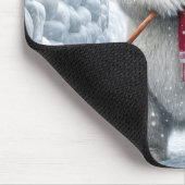 Kerst Polar Beer Shoveling Snow Muismat (Hoek)