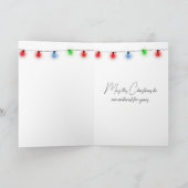 Kerst Polar Beer spatten in ijzig water Kaart (Binnen)