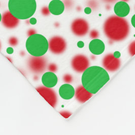 Kerst polka dot patroon fleece deken