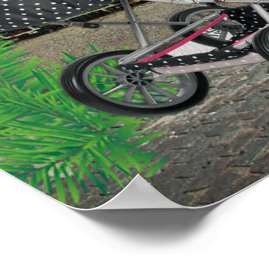 Kerst-Polka-Dot Street Art Poster (Hoek)