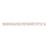 Kerst Polka Stippen Grosgrain Lint (Voorkant)
