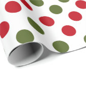 Kerst Polka stippen inpakpapier (Rol Hoek)