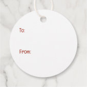 Kerst Pommerse rendierhond Bedankjes Labels (Achterkant)