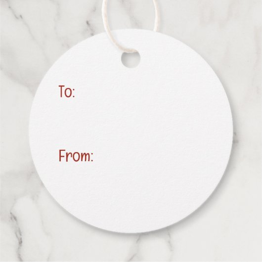 Kerst Pommerse rendierhond Bedankjes Labels (Achterkant)