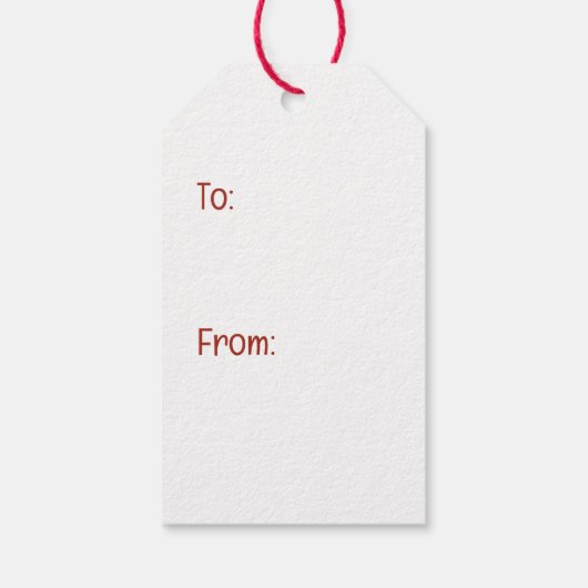 Kerst Pommerse rendierhond Cadeaulabel (Achterkant)