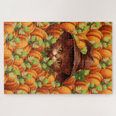 KERST POMPOENEN KNUFFEL KAT LEGPUZZEL (Horizontaal)