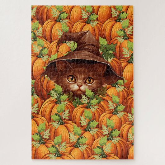 KERST POMPOENEN KNUFFEL KAT LEGPUZZEL (Verticaal)